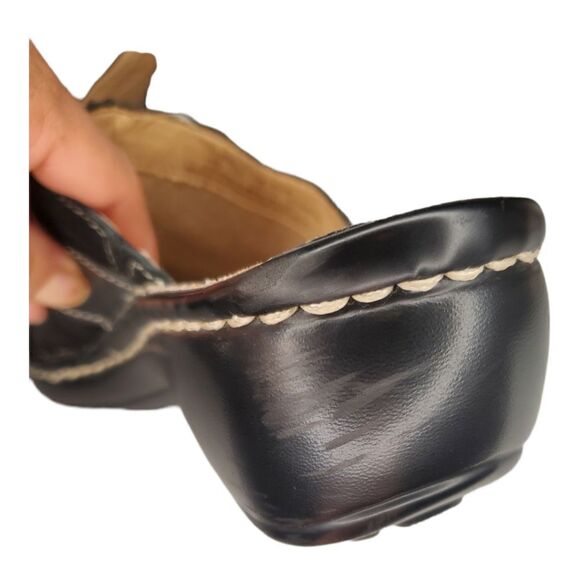 NATURALIZER steffi black suede clog mule size 7 M - Picture 4 of 7